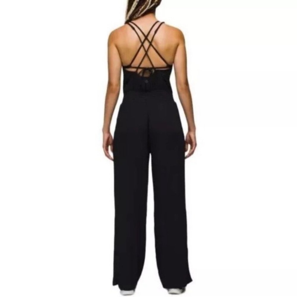 Prana Fernie Wide Leg Jumpsuit - Black - Picture 4 of 5